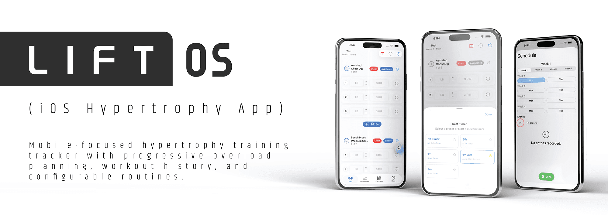 LiftOS (iOS Hypertrophy App)